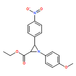 2-Aziridinecarboxylic acid, 1-(4-methoxyphenyl)-3-(4-nitrophenyl)-, ethyl ester, (2R,3R)-rel-