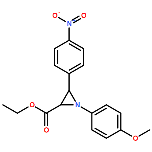 2-Aziridinecarboxylic acid, 1-(4-methoxyphenyl)-3-(4-nitrophenyl)-, ethyl ester, (2R,3R)-rel-