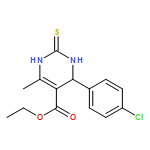 5-Pyrimidinecarboxylic acid,4-(4-chlorophenyl)-1,2,3,4-tetrahydro-6-methyl-2-thioxo-, ethyl ester