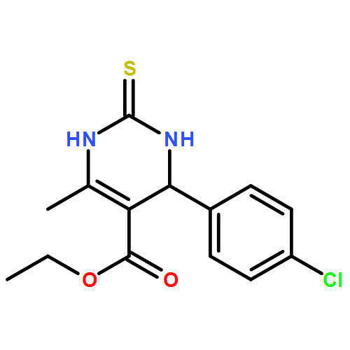 5-Pyrimidinecarboxylic acid,4-(4-chlorophenyl)-1,2,3,4-tetrahydro-6-methyl-2-thioxo-, ethyl ester