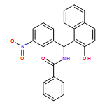 Benzamide, N-[(2-hydroxy-1-naphthalenyl)(3-nitrophenyl)methyl]-