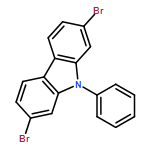 9H-Carbazole, 2,7-dibromo-9-phenyl-