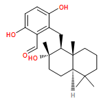 Benzaldehyde, 2-[[(1S,2S,4aR,8aR)-decahydro-2-hydroxy-2,5,5,8a-tetramethyl-1-naphthalenyl]methyl]-3,6-dihydroxy-