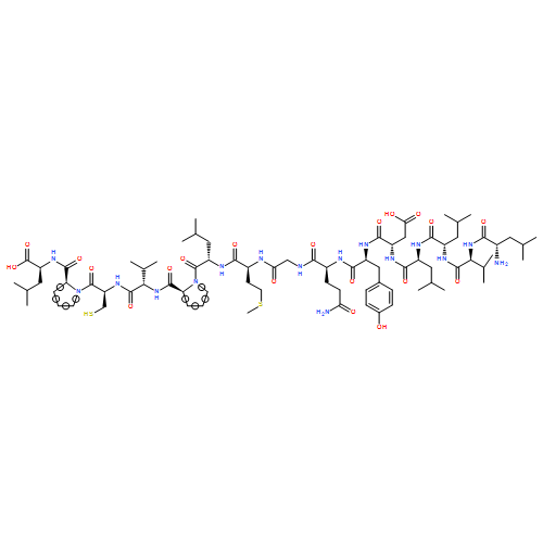 L-Leucine, L-leucyl-L-valyl-L-leucyl-L-leucyl-L-α-aspartyl-L-tyrosyl-L-glutaminylglycyl-L-methionyl-L-leucyl-L-prolyl-L-valyl-L-cysteinyl-L-prolyl- (9CI)