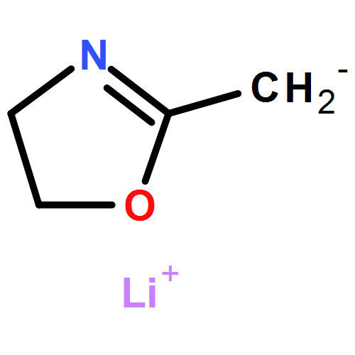 Oxazole, 4,5-dihydro-2-methyl-, ion(1-), lithium (1:1)