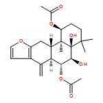 Phenanthro[3,2-b]furan-1,4a,5,6(2H)-tetrol, 1,3,4,5,6,6a,7,11,11a,11b-decahydro-4,4,11b-trimethyl-7-methylene-, 1,6-diacetate,