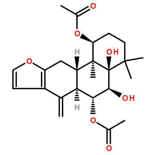 Phenanthro[3,2-b]furan-1,4a,5,6(2H)-tetrol, 1,3,4,5,6,6a,7,11,11a,11b-decahydro-4,4,11b-trimethyl-7-methylene-, 1,6-diacetate,