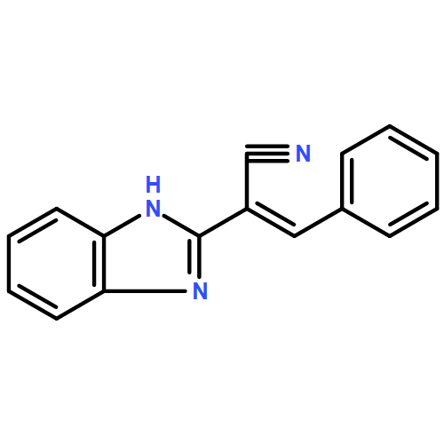 1H-Benzimidazole-2-acetonitrile, α-(phenylmethylene)-, (αE)-