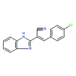 1H-Benzimidazole-2-acetonitrile, α-[(4-chlorophenyl)methylene]-, (E)- (9CI)