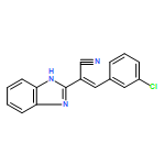 1H-Benzimidazole-2-acetonitrile, α-[(3-chlorophenyl)methylene]-, (αE)-