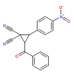 1,1-Cyclopropanedicarbonitrile, 2-benzoyl-3-(4-nitrophenyl)-, (2R,3R)-rel-