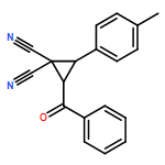 1,1-Cyclopropanedicarbonitrile, 2-benzoyl-3-(4-methylphenyl)-, (2R,3R)-rel-