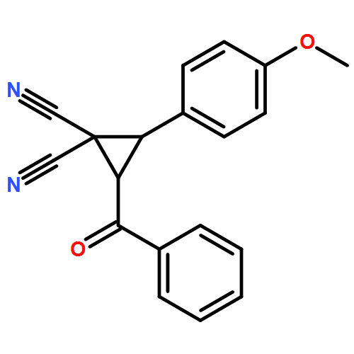 1,1-Cyclopropanedicarbonitrile, 2-benzoyl-3-(4-methoxyphenyl)-, (2R,3R)-rel-