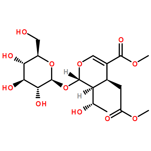 2H-Pyran-4-acetic acid, 2-(β-D-glucopyranosyloxy)-3,4-dihydro-3-[(1S)-1-hydroxyethyl]-5-(methoxycarbonyl)-, methyl ester, (2S,3S,4S)-