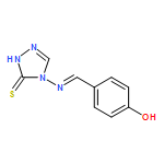 3H-1,2,4-Triazole-3-thione, 2,4-dihydro-4-[[(4-hydroxyphenyl)methylene]amino]-