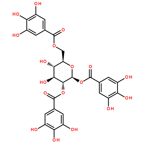 β-D-Glucopyranose, 1,2,6-tris(3,4,5-trihydroxybenzoate)