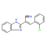 1H-Benzimidazole-2-acetonitrile, α-[(2-chlorophenyl)methylene]-, (E)- (9CI)