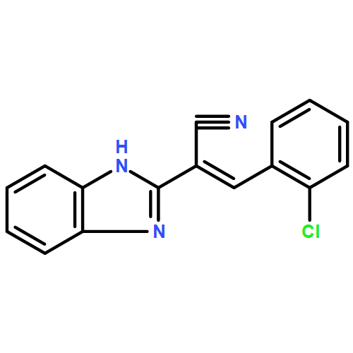 1H-Benzimidazole-2-acetonitrile, α-[(2-chlorophenyl)methylene]-, (E)- (9CI)