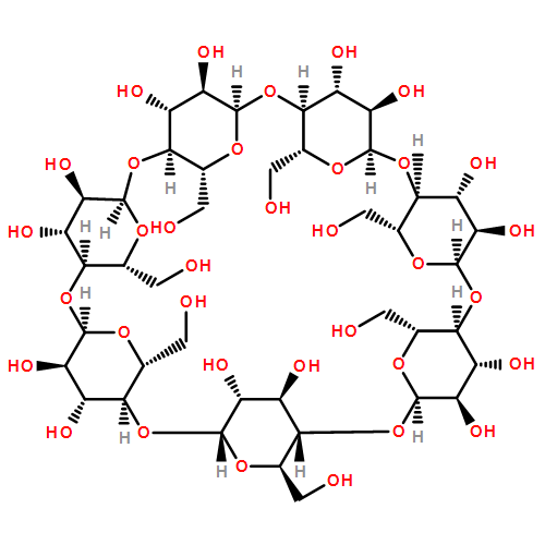 (1S,3R,6S,8R,11S,13R,16S,18R,21S,23R,26S,28R,31S,33R)-5,10,15,20,25,30,35-heptakis(hydroxymethyl)-2,4,7,9,12,14,17,19,22,24,27,29,32,34-tetradecaoxaoctacyclo[31.2.2.2~3,6~.2~8,11~.2~13,16~.2~18,21~.2~23,26~.2~28,31~]nonatetracontane-36,37,38,39,40,41,42,4