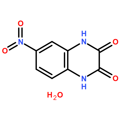 2,3-Quinoxalinedione, 1,4-dihydro-6-nitro-, hydrate (1:1)