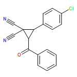 1,1-Cyclopropanedicarbonitrile, 2-benzoyl-3-(4-chlorophenyl)-, (2R,3R)-rel-