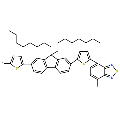 Poly[2,7-(9,9-di-octyl-fluorene)-alt-4,7-bis(thiophen-2-yl)benzo-2,1,3-thiadiazole]