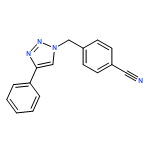 Benzonitrile, 4-[(4-phenyl-1H-1,2,3-triazol-1-yl)methyl]-