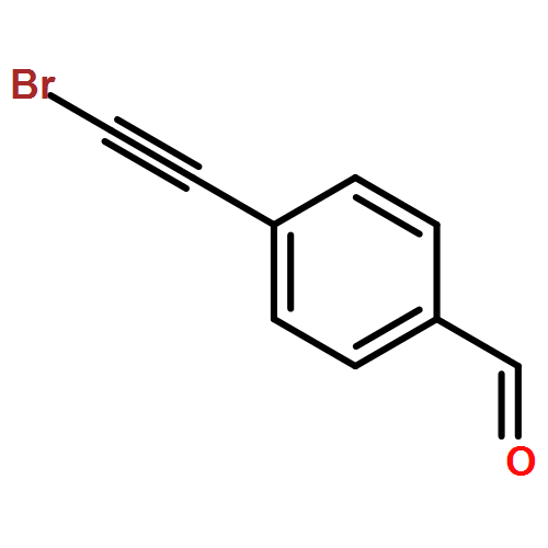 Benzaldehyde, 4-(2-bromoethynyl)-