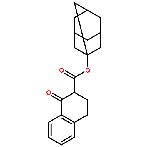 2-Naphthalenecarboxylic acid, 1,2,3,4-tetrahydro-1-oxo-, tricyclo[3.3.1.13,7]dec-1-yl ester