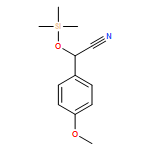 Benzeneacetonitrile, 4-methoxy-α-[(trimethylsilyl)oxy]-, (αR)-