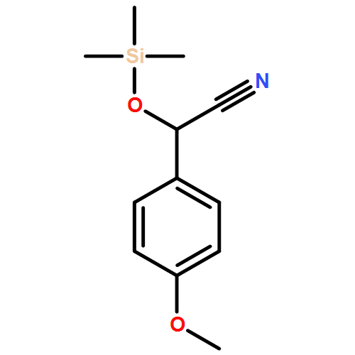 Benzeneacetonitrile, 4-methoxy-α-[(trimethylsilyl)oxy]-, (αR)-