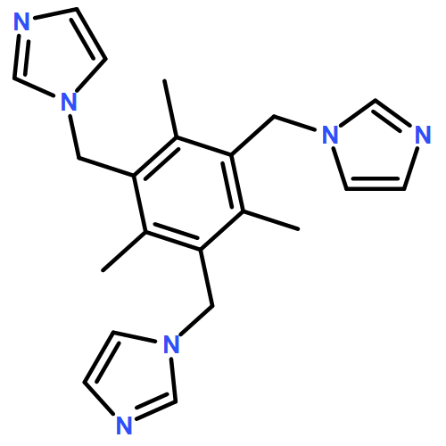 1H-Imidazole, 1,1',1''-[(2,4,6-trimethyl-1,3,5-benzenetriyl)tris(methylene)]tris-