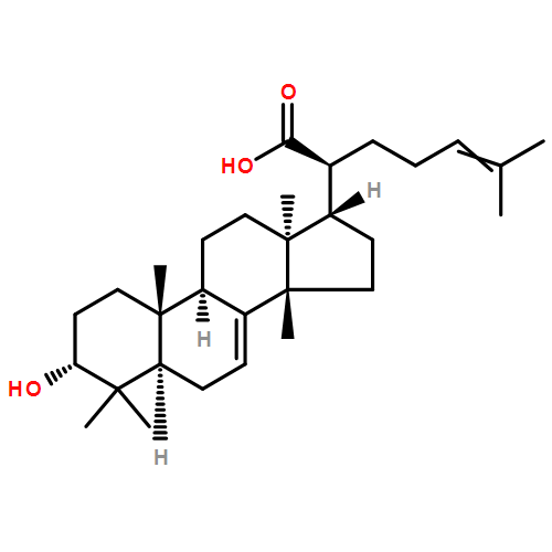 Lanosta-7,24-dien-21-oic acid, 3-hydroxy-, (3α,13α,14β,17α,20S)-