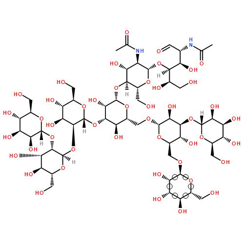 D-Glucose, O-α-D-mannopyranosyl-(1→2)-O-α-D-mannopyranosyl-(1→2)-O-α-D-mannopyranosyl-(1→3)-O-[O-α-D-mannopyranosyl-(1→3)-O-[α-D-