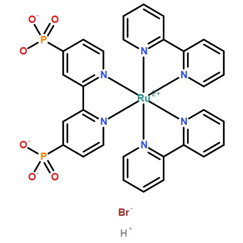 Ruthenate(2-), bis(2,2'-bipyridine-κN1,κN1')[[([2,2'-bipyridine]-4,4'-diyl-κN1,κN1')bis[phosphonato]](4-)]-, hydrogen bromide (1:4:2), (OC-6-22)-