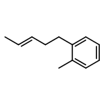 Benzene, 1-methyl-2-(3-pentenyl)-, (E)-