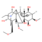 Aconitane-1,3,8,14,15-pentol, 20-ethyl-6,16-dimethoxy-4-(methoxymethyl)-, (1α,3α,6α,14α,15β,16β)-