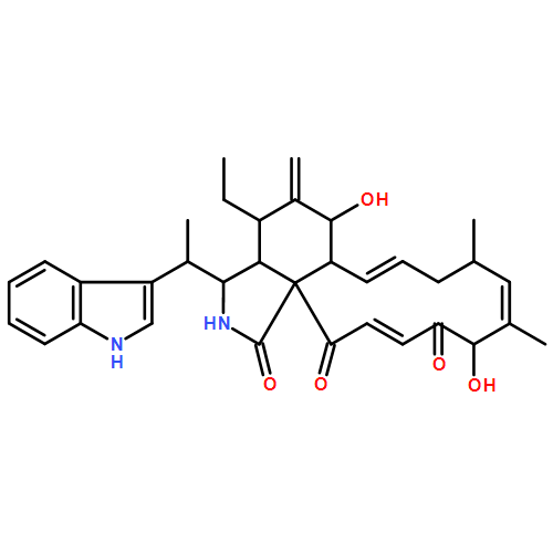 1H-Cyclotridec[d]isoindole-1,14,17-trione, 4-ethyl-2,3,3a,4,5,6,6a,9,10,13-decahydro-6,13-dihydroxy-3-[(1R)-1-(1H-indol-3-yl)ethyl]-10,12-trimethyl-5-