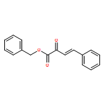 3-Butenoic acid, 2-oxo-4-phenyl-, phenylmethyl ester, (3E)-