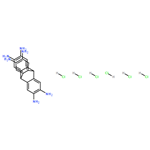 9,10[1',2']-Benzenoanthracene-2,3,6,7,14,15-hexamine, 9,10-dihydro-, hydrochloride (1:6)