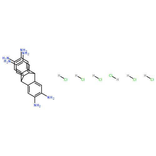 9,10[1',2']-Benzenoanthracene-2,3,6,7,14,15-hexamine, 9,10-dihydro-, hydrochloride (1:6)