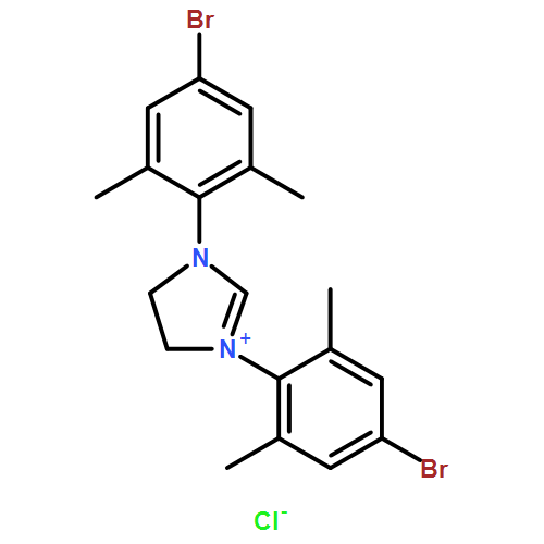 1H-Imidazolium, 1,3-bis(4-bromo-2,6-dimethylphenyl)-4,5-dihydro-,chloride