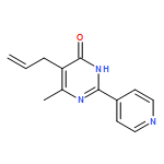 4(3H)-Pyrimidinone, 6-methyl-5-(2-propen-1-yl)-2-(4-pyridinyl)-