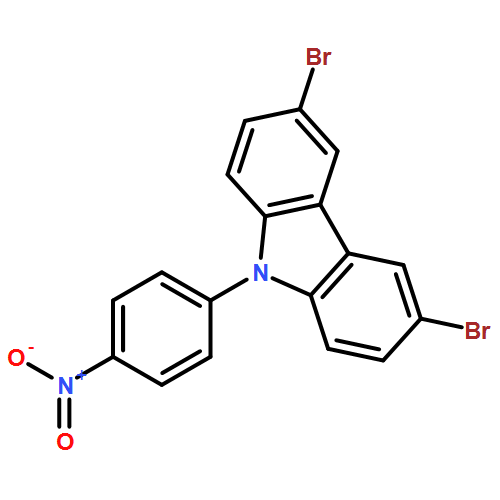 9H-Carbazole, 3,6-dibromo-9-(4-nitrophenyl)-