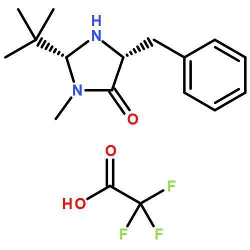 4-Imidazolidinone, 2-(1,1-dimethylethyl)-3-methyl-5-(phenylmethyl)-,(2R,5R)-, mono(trifluoroacetate)