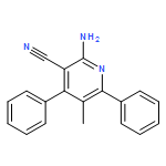 3-Pyridinecarbonitrile, 2-amino-5-methyl-4,6-diphenyl-