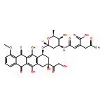 5,12-Naphthacenedione,7,8,9,10-tetrahydro-6,8,11-trihydroxy-8-(hydroxyacetyl)-1-methoxy-10-[[2,3,6-trideoxy-3-[[(2Z)-3,4-dicarboxy-1-oxo-2-butenyl]amino]-a-L-lyxo-hexopyranosyl]oxy]-,(8S,10S)- (9CI)