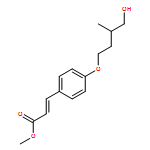 2-Propenoic acid, 3-[4-[(3R)-4-hydroxy-3-methylbutoxy]phenyl]-, methyl ester, (E)-