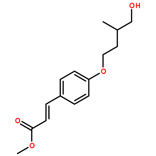 2-Propenoic acid, 3-[4-[(3R)-4-hydroxy-3-methylbutoxy]phenyl]-, methyl ester, (E)-