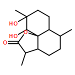 2H-Naphtho[8a,1-b]furan-2-one, decahydro-9,10-dihydroxy-3,6,9-trimethyl-, (3R,3aS,6R,6aS,9S,10R,10aS)-